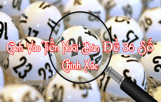 Cách vào tiền nuôi dàn đề 36 số chính xác